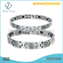 Magnetic health care titanium couple bracelets,nice bracelets gifts for lover